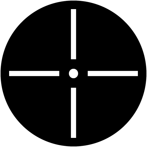 Cross target for testing FOV, Distortion, Alignment